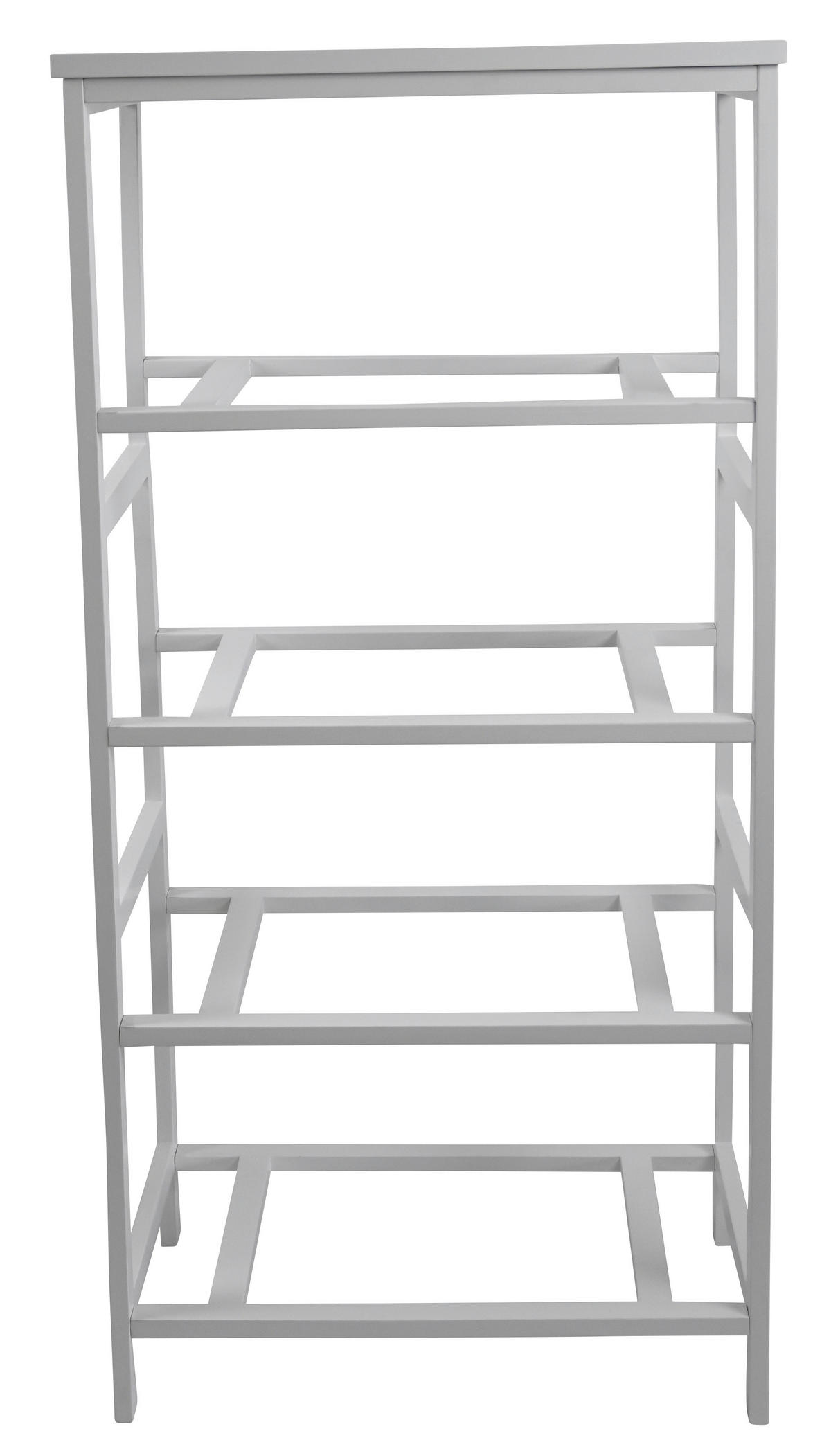 REGAL Kiefer massiv Grau, Weiß  - Weiß/Grau, Basics, Karton/Holz (46/94/30cm) - Carryhome