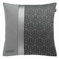 POŤAH NA VANKÚŠ  50/50 cm - sivá/antracitová, Konventionell, textil (50/50cm) - Joop!