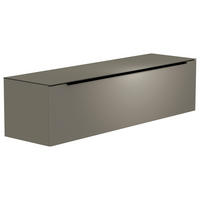 LOWBOARD  160/41/45 cm  Beimöbel erhältlich, hängend, Abdeckplatte aus Glas  - Schwarz/Grau, Design, Glas/Holzwerkstoff (160/41/45cm) - Moderano