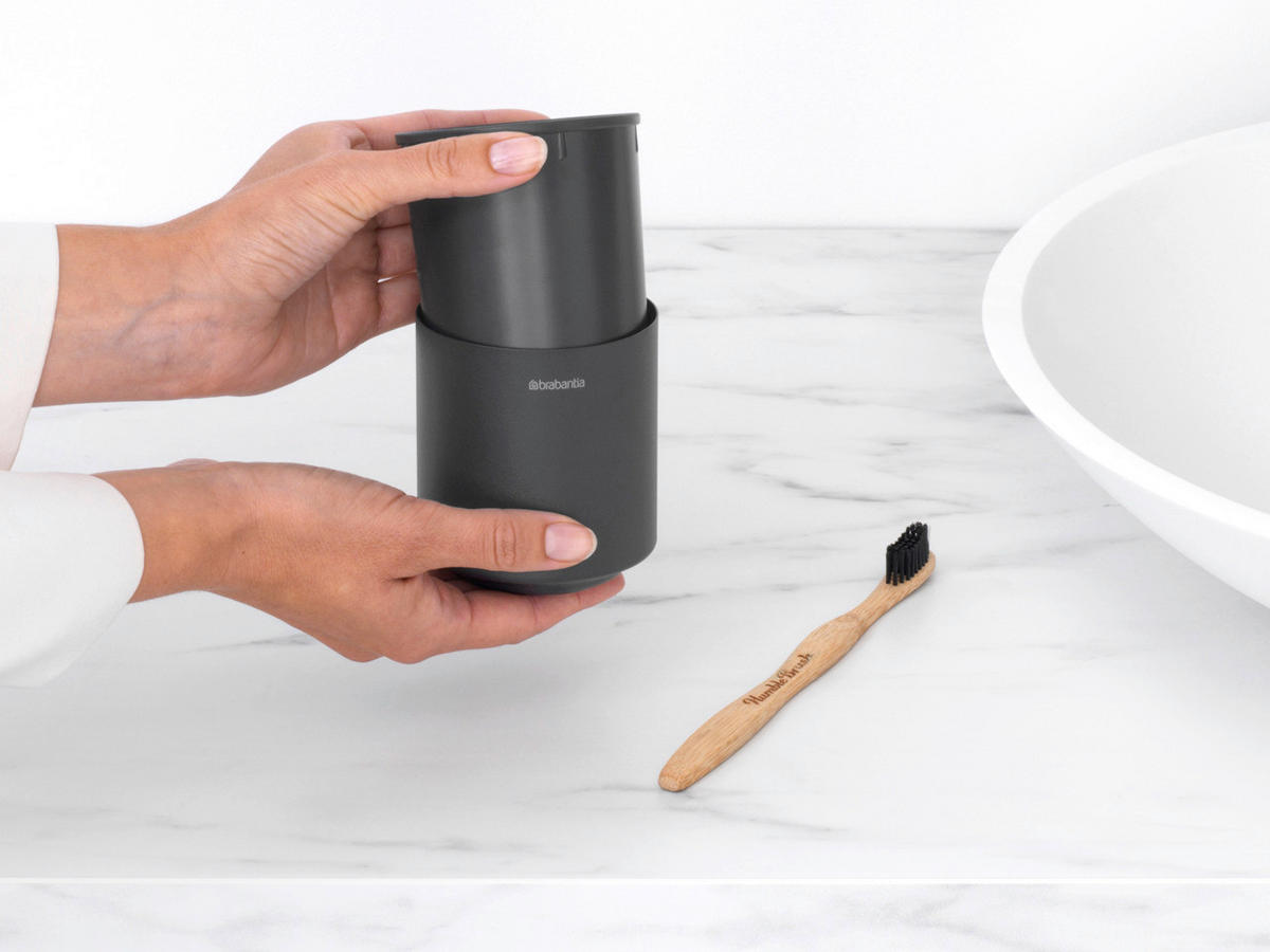KUPAONSKA ČAŠA  siva  metal, plastika  MINDSET  - siva, Basics, metal/plastika (8.1/9.4/8.1cm) - Brabantia
