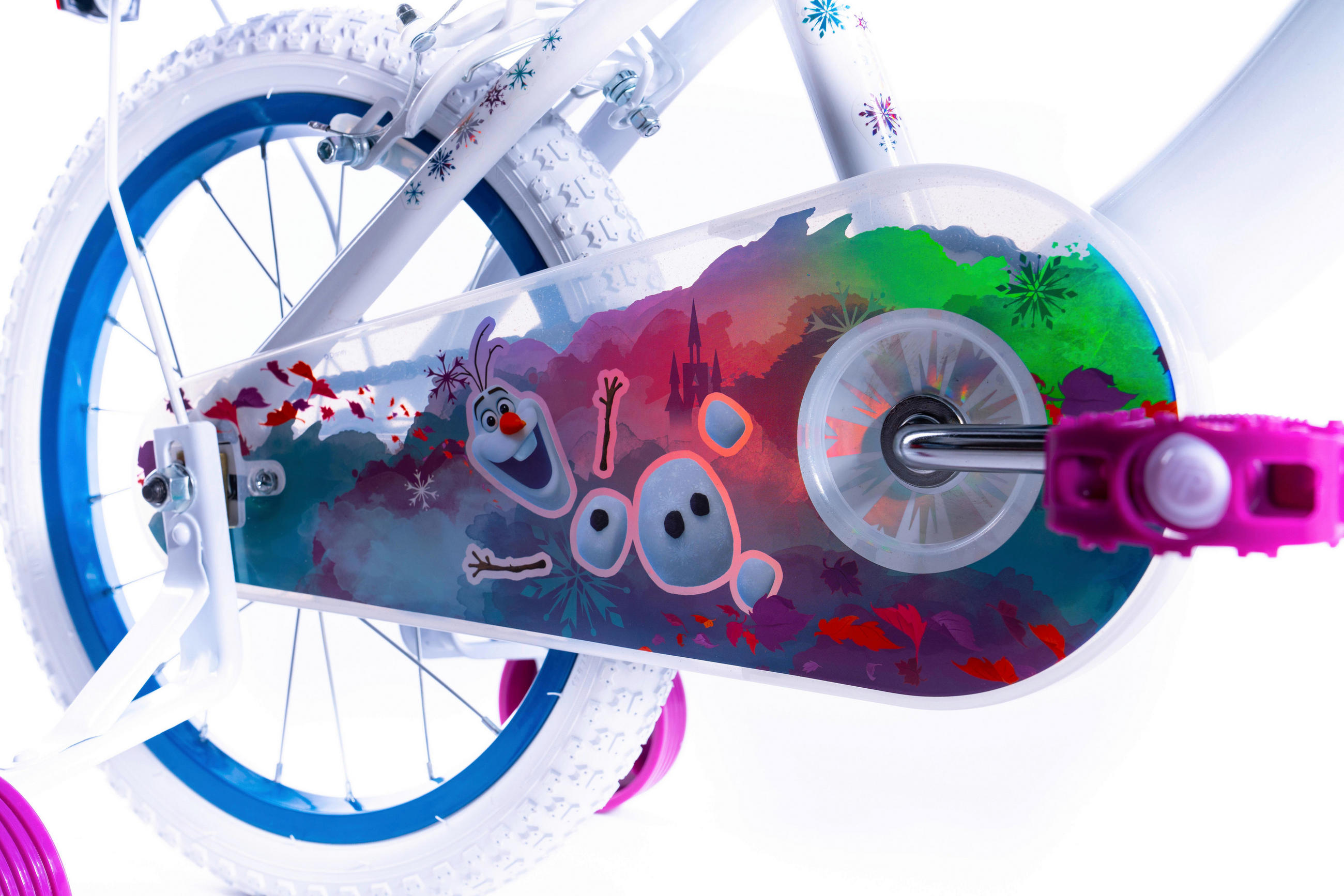 KINDERFAHRRAD 16 Zoll  - Weiß/Hellblau, Basics, Metall (54/84.5/112cm)