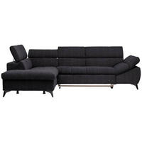 ECKSOFA in Mikrofaser Schwarz  210/279 cm  - Schwarz, Design, Kunststoff/Textil (210/279cm) - Stylife