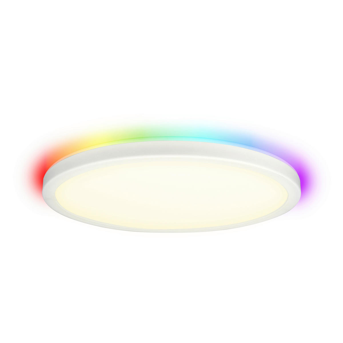 LED-DECKENLEUCHTE TWICE 50/3 cm  - Weiß, Design, Kunststoff (50/3cm)