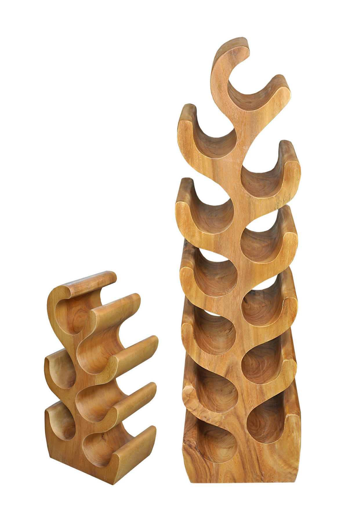 WEINREGAL  - Naturfarben, MODERN, Holz (28/100/19cm) - MID.YOU