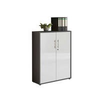 SKŘÍŇ NA ŠANONY, antracitová, vysoce lesklá bílá, 84,4/113,6/33 cm - antracitová/vysoce lesklá bílá, Lifestyle, kompozitní dřevo (84,4/113,6/33cm) - MID.YOU