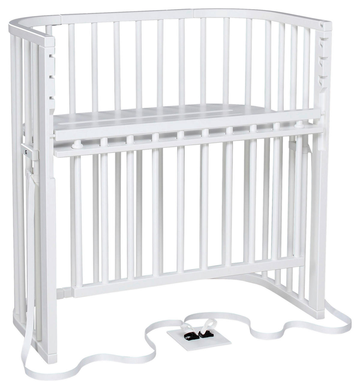 BEISTELLBETT Boxspring Comfort Plus  - Weiß, Basics, Holz (56,5/96,5/96cm) - Babybay