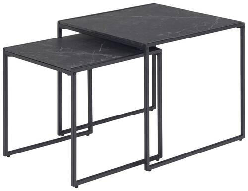 SET STOČIĆA - crna, Moderno, metal/pločasti materijal (50/50/45cm) - Hom`in
