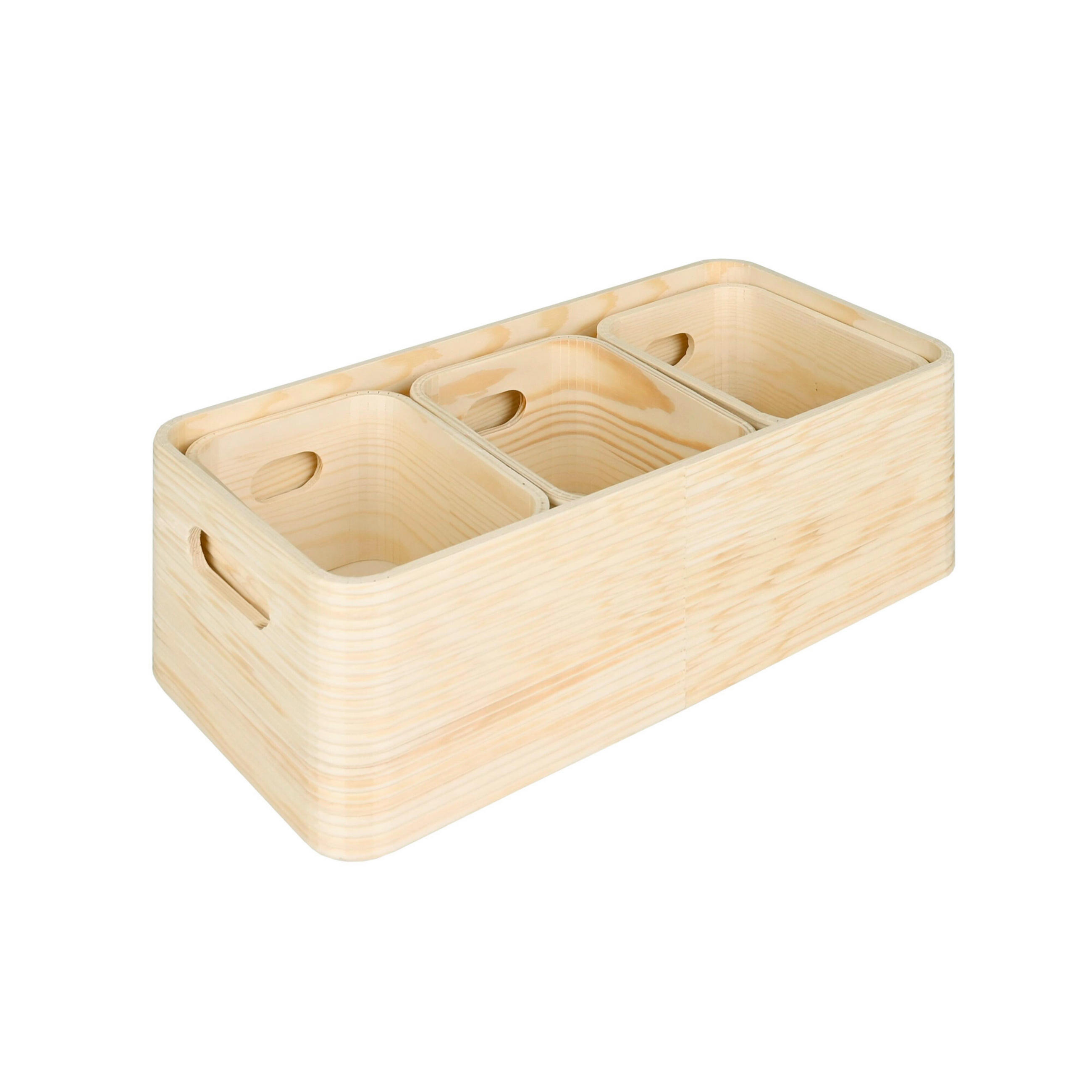 KORPA ZA REGAL       - prirodna boja, Trendi, drvo - Ambia Home