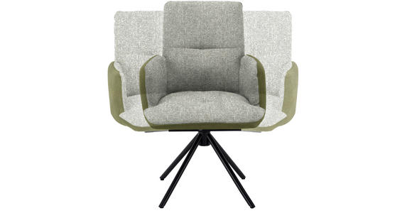ARMLEHNSTUHL in Stahl Flachgewebe - Blau/Schwarz, Design, Textil/Metall (58/91/62cm) - Dieter Knoll