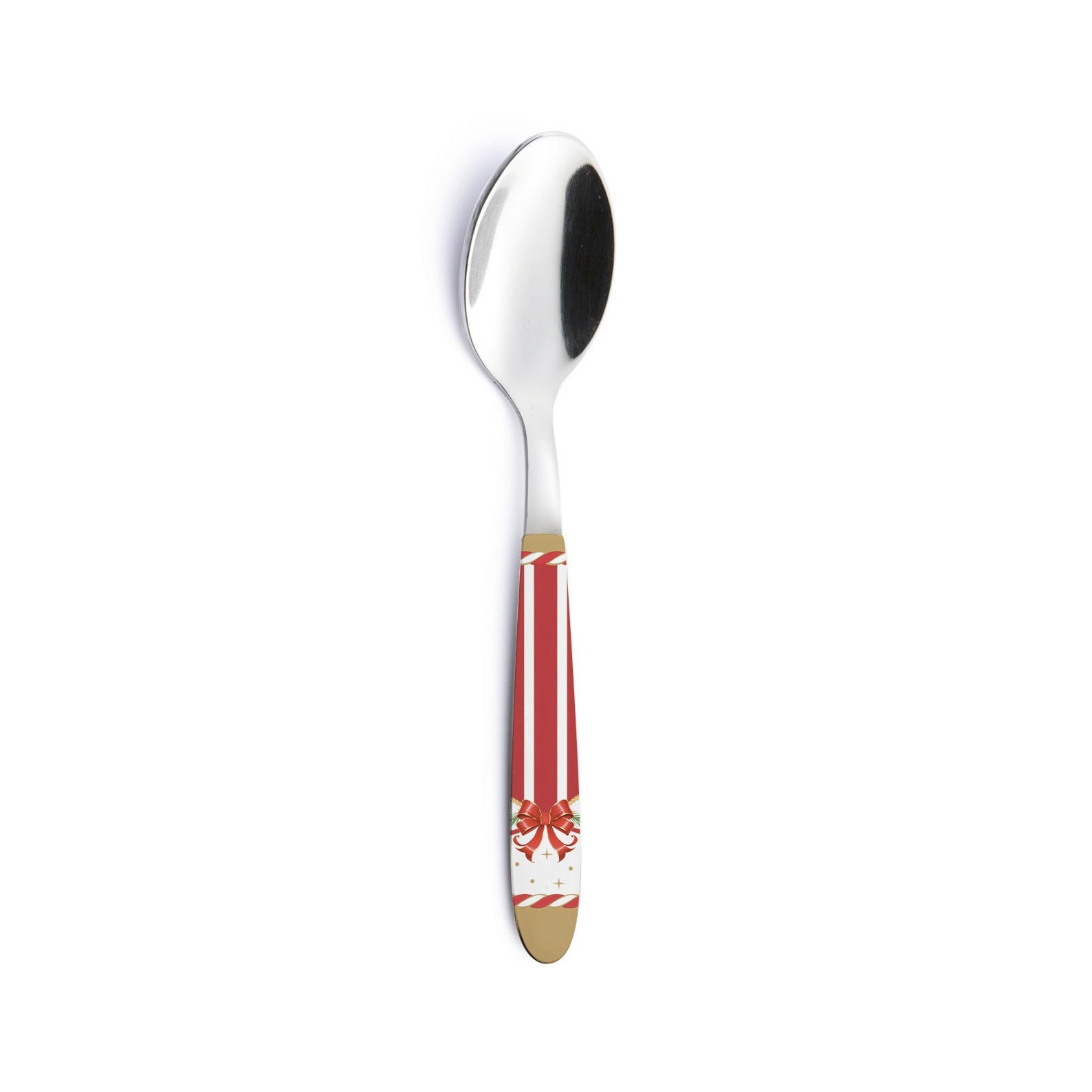 KÁVÉSKANÁL - piros/fehér, Basics, fém/kerámia (14cm) - Easy Life