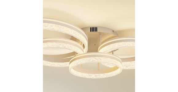 LED-DECKENLEUCHTE 100/56/22 cm   - Cappuccino, Design, Kunststoff/Metall (100/56/22cm) - Novel