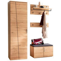 GARDEROBE 5-teilig  in 150/198/40 cm  - Eichefarben/Anthrazit, Natur, Holz/Holzwerkstoff (150/198/40cm)