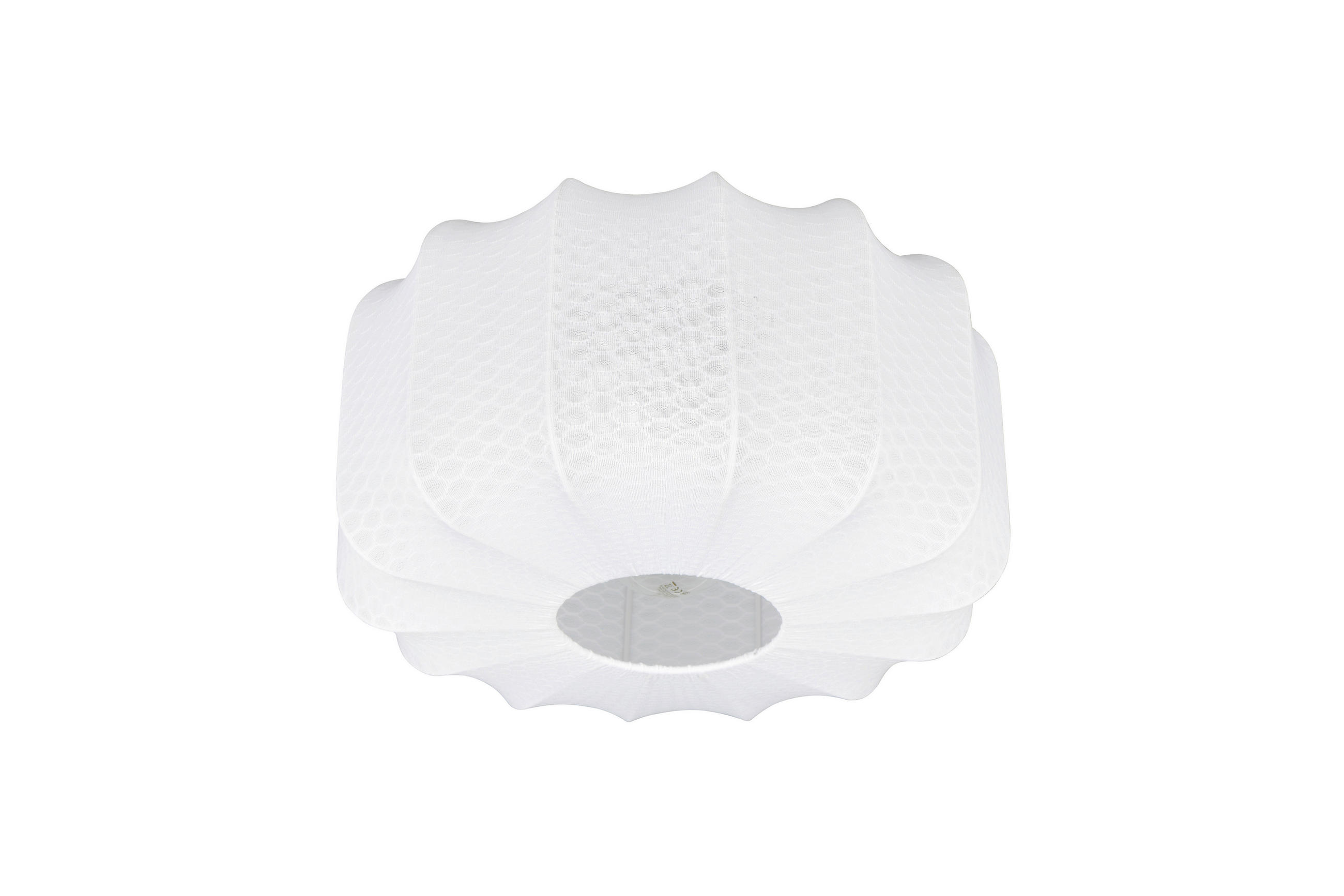 DECKENLEUCHTE 40/22,5 cm  - Schwarz/Weiß, LIFESTYLE, Textil/Metall (40/22,5cm)