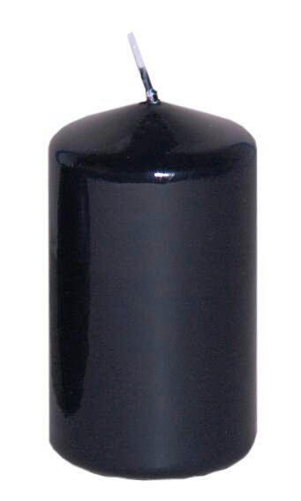 STUMPENKERZE 4,7/8 cm  - Schwarz, Basics (4,7/8cm) - Steinhart