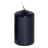 STUMPENKERZE 4,7/8 cm  - Schwarz, Basics (4,7/8cm) - Steinhart