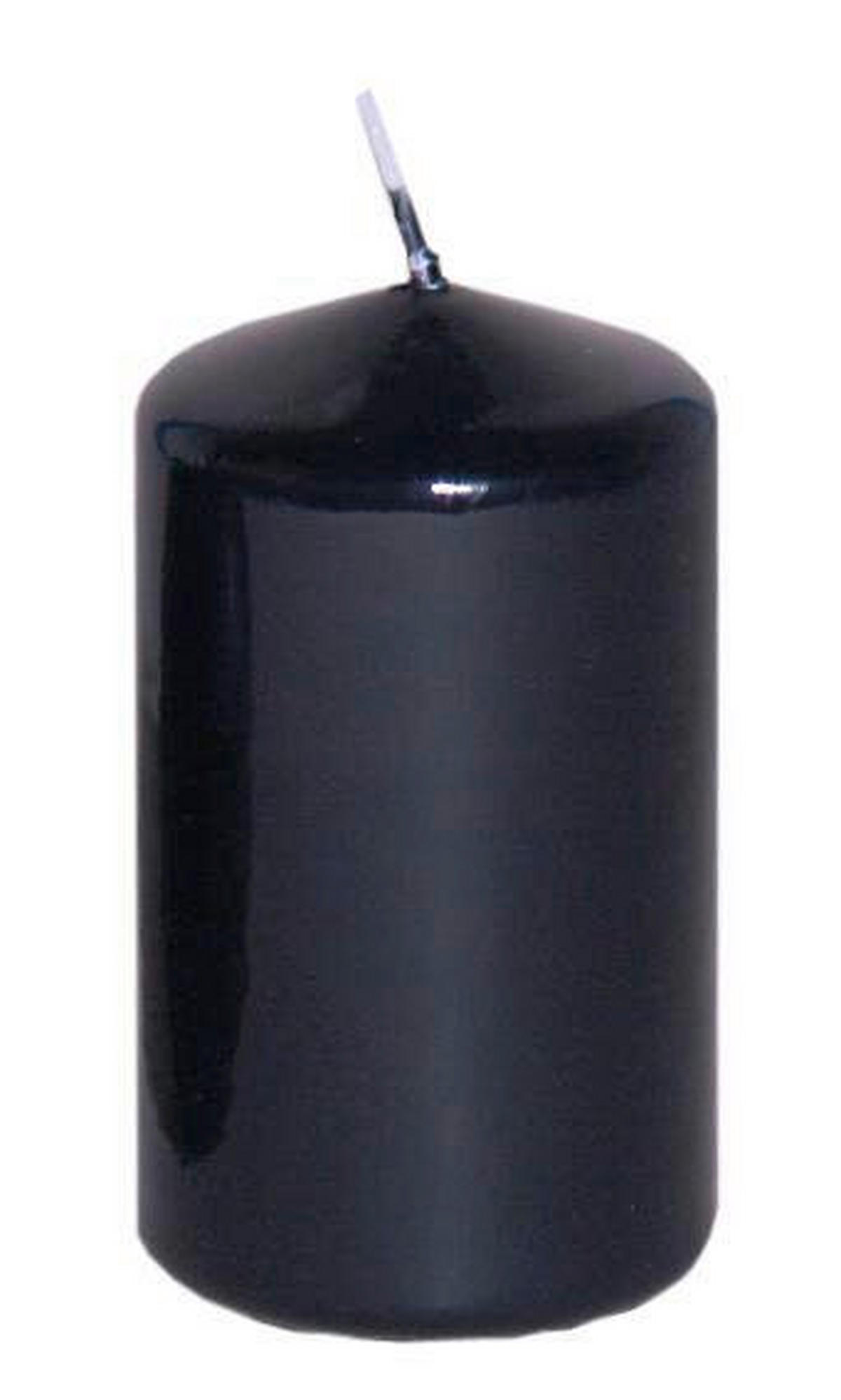 STUMPENKERZE 4,7/8 cm  - Schwarz, Basics (4,7/8cm) - Steinhart