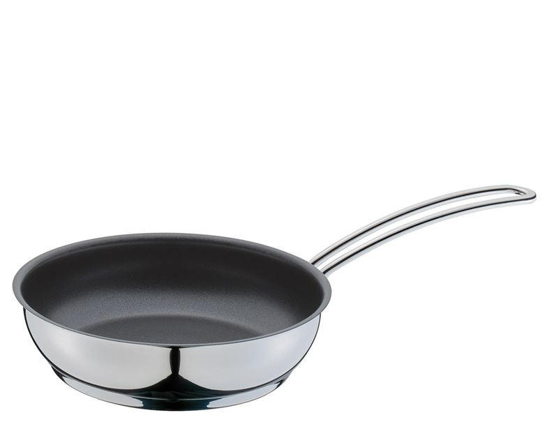 BRATPFANNE CAPRI PTFE-Antihaftbeschichtung  - Edelstahlfarben, Basics, Metall (18/4,8cm) - KÜCHENPROFI