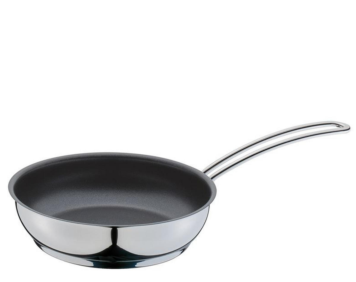 BRATPFANNE CAPRI PTFE-Antihaftbeschichtung  - Edelstahlfarben, Basics, Metall (18/4,8cm) - KÜCHENPROFI