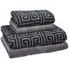 FROTTIERSET Anthrazit 4-teilig  - Anthrazit, Basics, Textil - Cawoe