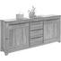 SIDEBOARD Akazie furniert, Schichtholz antik, Glanz Akaziefarben - Schwarz/Akaziefarben, Trend, Holz/Holzwerkstoff (181/85/40cm) - Landscape