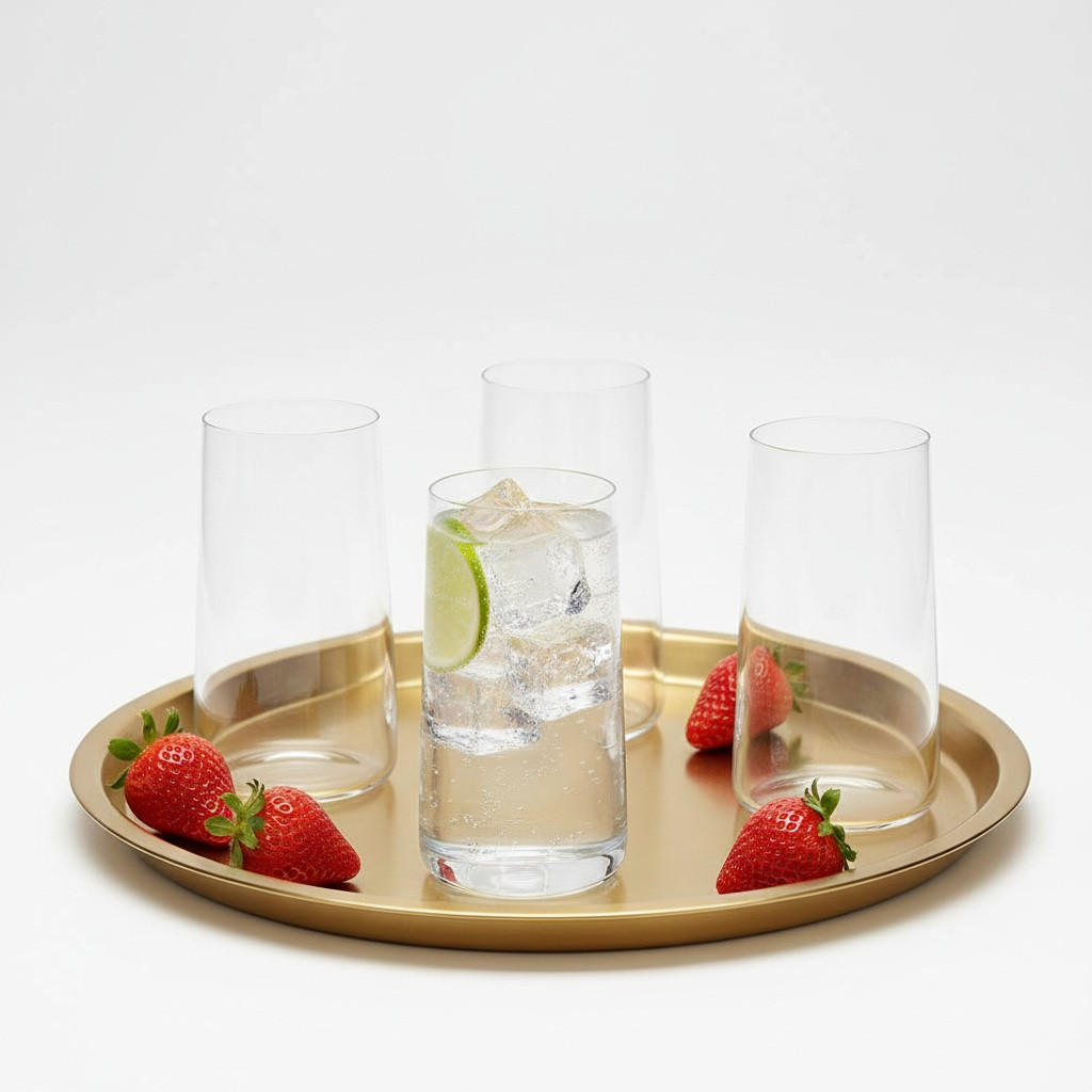 GLASSET Ava 4 delar  - klar, Basics, glas (8,5/16cm) - Van Well