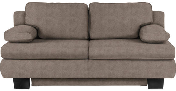 SCHLAFSOFA in Flachgewebe Taupe  - Taupe/Wengefarben, KONVENTIONELL, Holz/Textil (203/94/100cm) - Novel