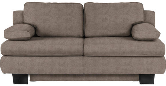 SCHLAFSOFA Flachgewebe Taupe  - Taupe/Wengefarben, KONVENTIONELL, Holz/Textil (203/94/100cm) - Novel