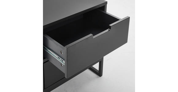 NACHTSCHRANK 47,6/53,1/40 cm  - Anthrazit/Schwarz, Design, Holzwerkstoff/Metall (47,6/53,1/40cm) - Novel