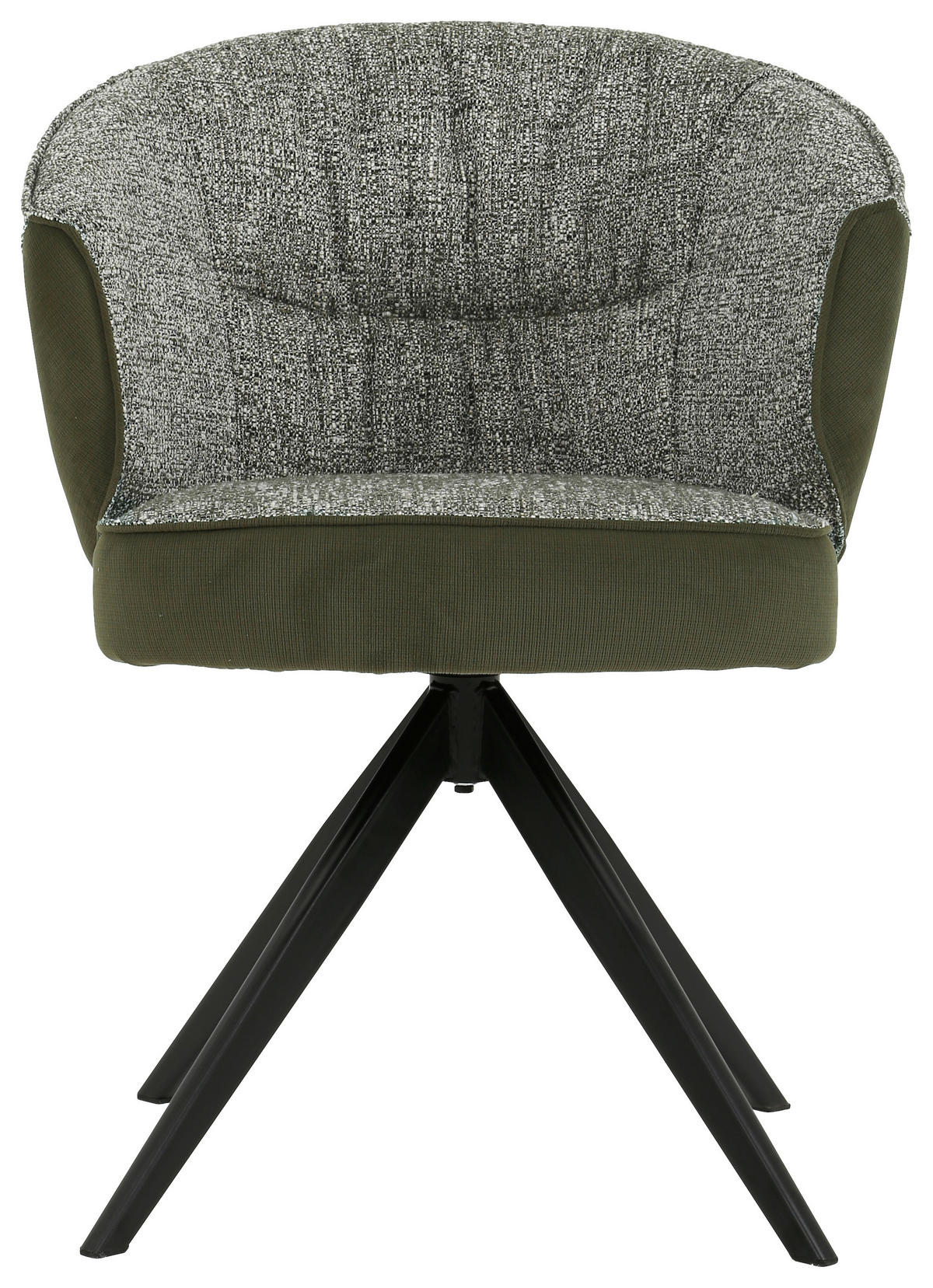 ARMLEHNSTUHL  in Eisen Webstoff, Mikrofaser  - Schwarz/Grün, Design, Textil/Metall (61/82,5/62,5cm) - Novel
