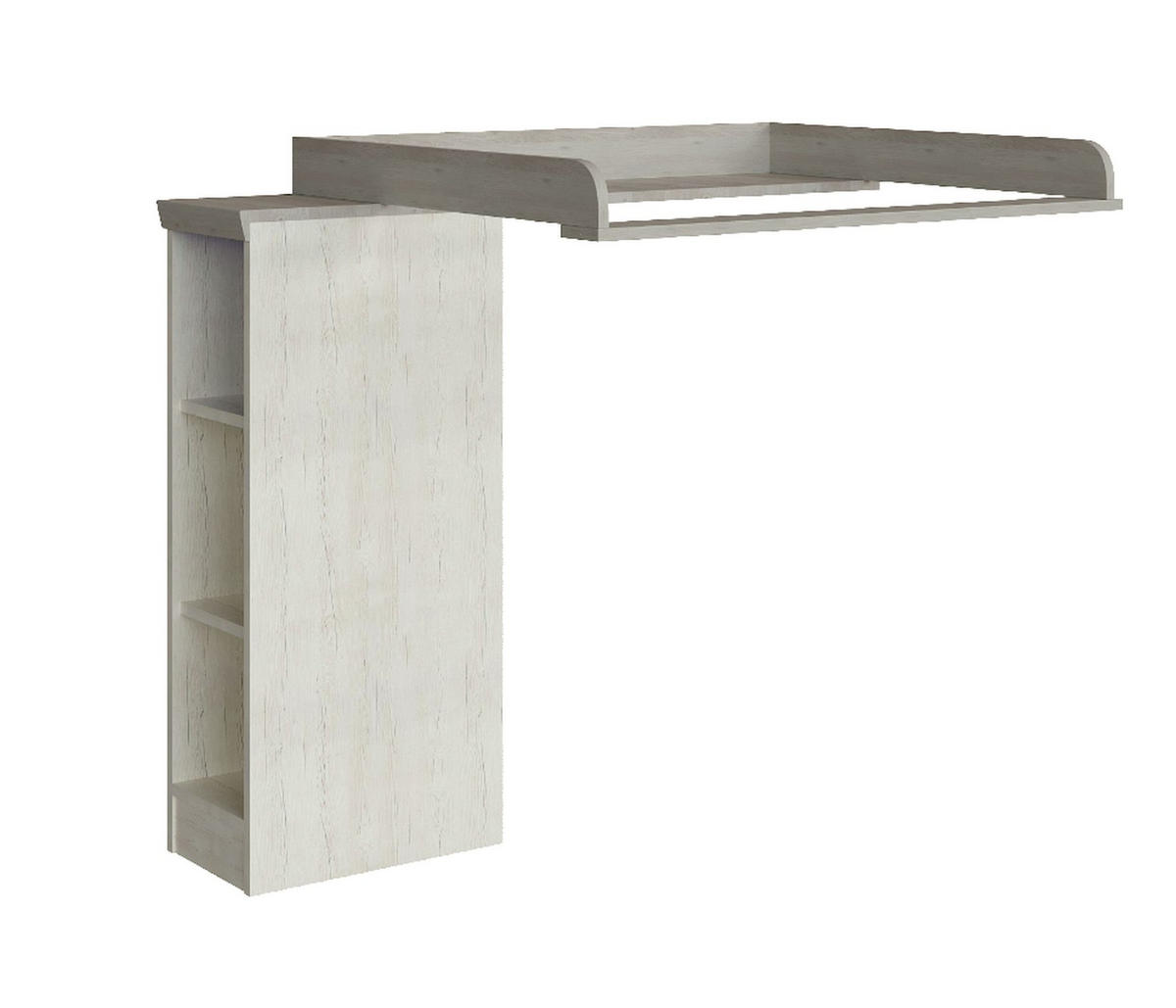NASTAVAK ZA PRESVLAČENJE  CAMRON  - siva/bela, Prirodno, pločasti materijal (110/97,5/77cm) - My Baby Lou