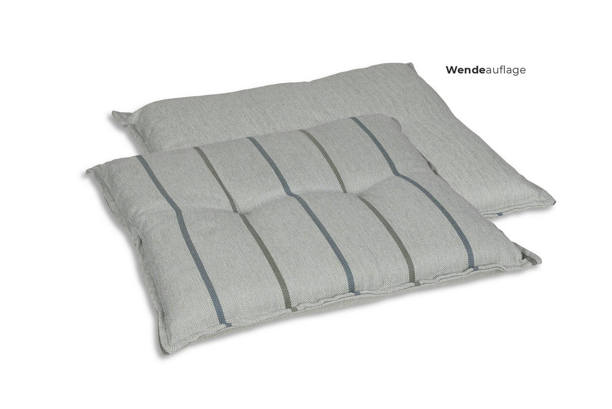 GARTENSITZKISSENSET Streifen  - Hellgrün, Basics, Textil (50/7/50cm)