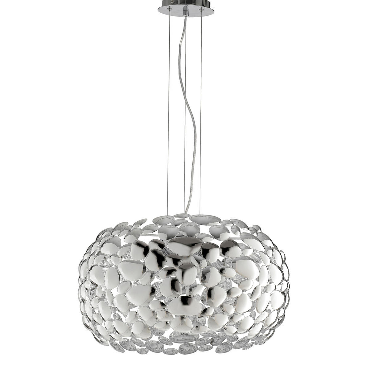 HÄNGELEUCHTE Luce Ambiente e Design 48/147 cm   - Chromfarben, LIFESTYLE, Metall (48/147cm)
