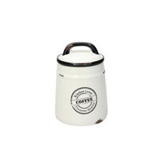 POSODA ZA SHRANJEVANJE  DOLCE CASA URBAN CHIC       12/17.5 cm      - črna/bela, Basics, keramika (12/17.5cm) - Tognana