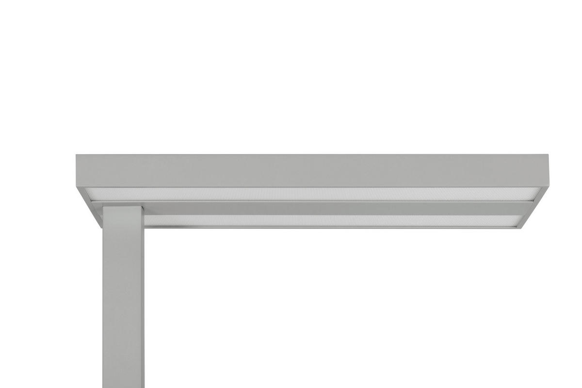 LED-STEHLEUCHTE 61/28/195 cm    - Klar/Chromfarben, KONVENTIONELL, Kunststoff/Metall (61/28/195cm) - Novel