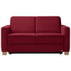 SCHLAFSOFA in Textil Rot  - Rot/Naturfarben, Konventionell, Holz/Textil (160/86/92cm) - Sedda