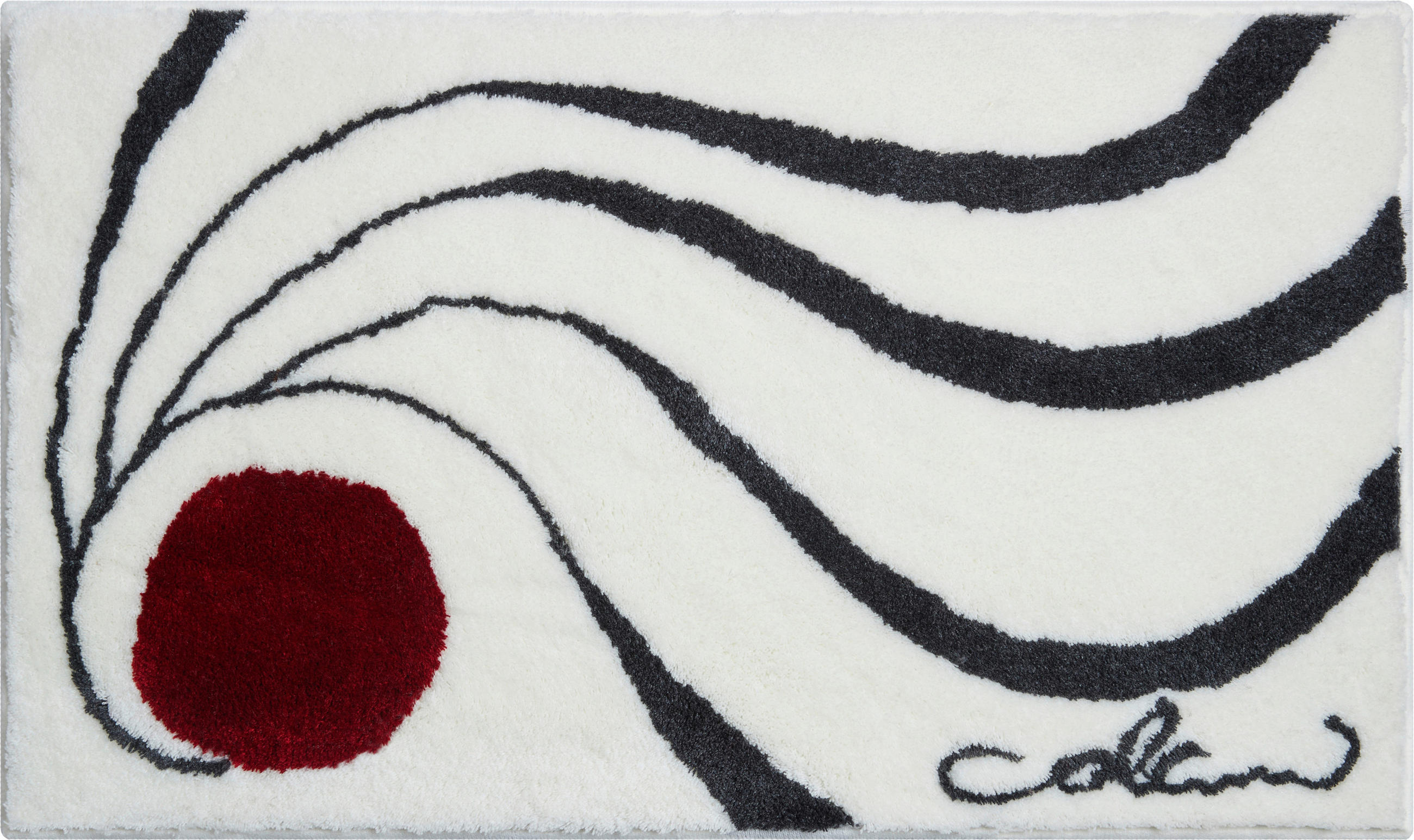 BADTEPPICH Colani 18 Weiß 60/100 cm  - Weiß, Basics, Kunststoff/Textil (60/100cm) - Grund