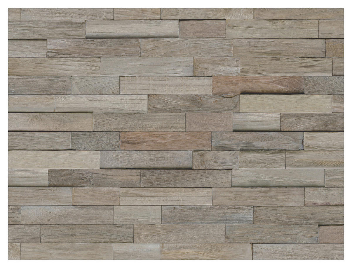 WANDVERKLEIDUNG - Hellbraun, Basics, Holz (50/20/2cm)