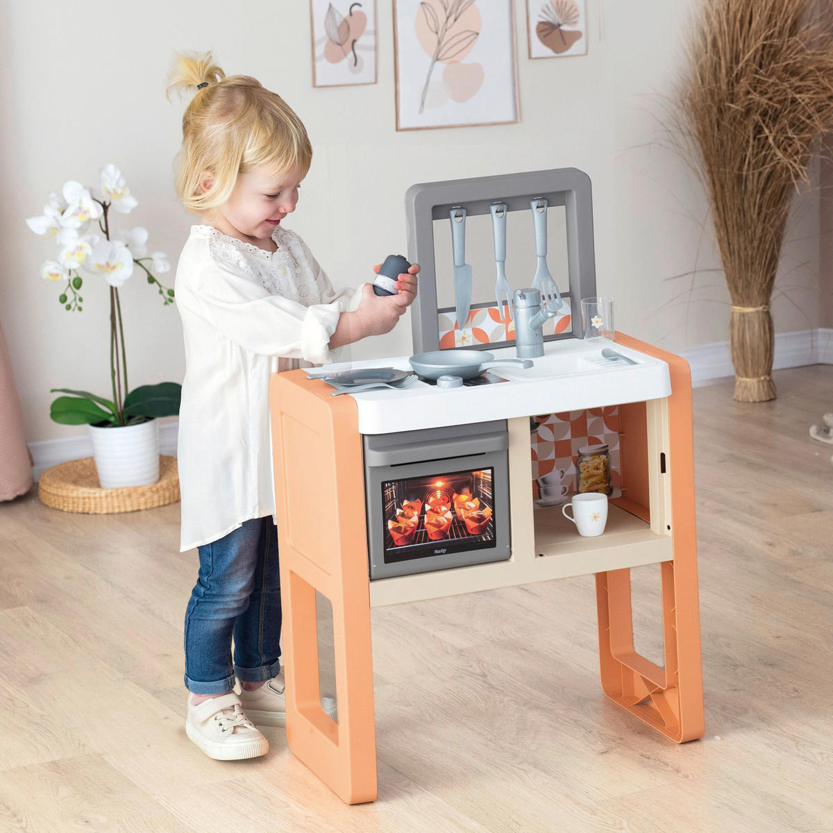 KINDERKÜCHE  - Multicolor, Basics, Kunststoff (12,40/54,90/53,90cm) - SMOBY