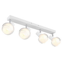 STRAHLER - Klar/Chromfarben, Design, Glas/Metall (56/10,5/13,5cm) - Globo