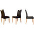 STUHL Lederlook Buche Buchefarben, Fango - Fango/Buchefarben, KONVENTIONELL, Holz/Textil (47/95/59cm) - Voleo