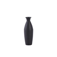 DEKOVASE  - Schwarz, Basics, Metall (10,5/10,5/30,5cm) - Cor Mulder