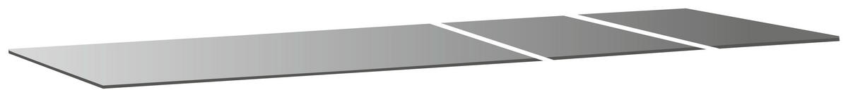 GARTENTISCHPLATTE Kunststoff Grau  - Grau, Design, Kunststoff (180/100/1,2cm) - Sieger