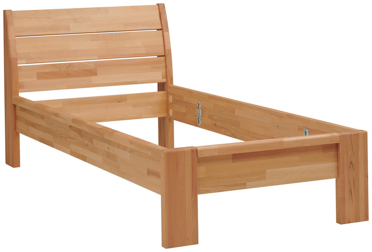ÁGY 90/200 cm  geszt bükk  - geszt bükk, Modern, fa (90/200cm) - MID.YOU