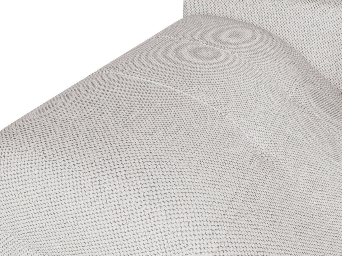 Ecksofa inkl. Funktionen in Webstoff Beige  - Beige/Schwarz, Modern, Textil/Metall (276/177cm)