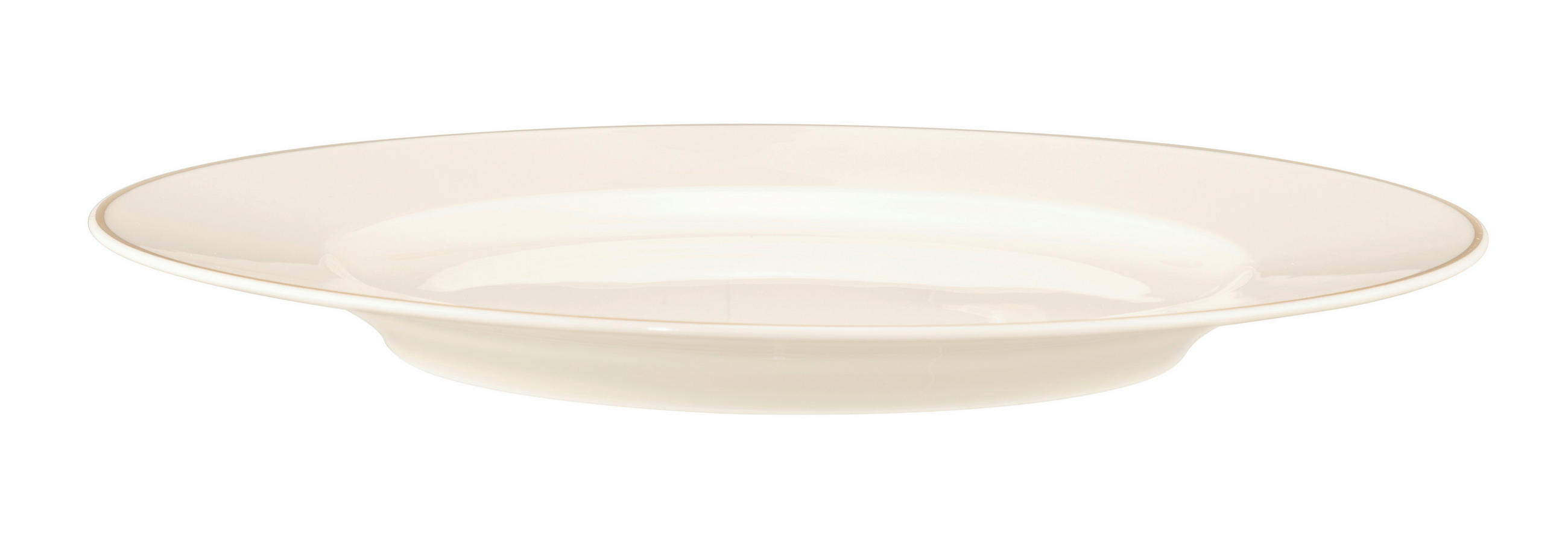 LAPOSTÁNYÉR 27 cm  - krémszínű/aranyszínű, Basics, kerámia (27cm) - Seltmann Weiden