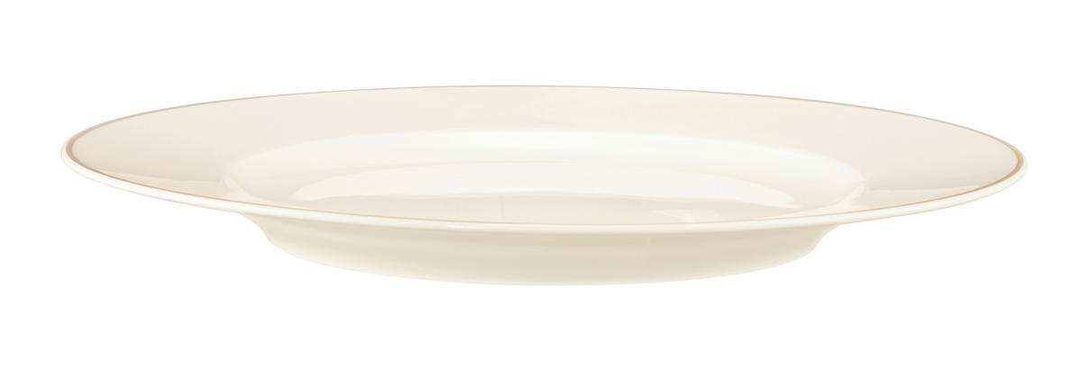 LAPOSTÁNYÉR 27 cm  - krémszínű/aranyszínű, Basics, kerámia (27cm) - Seltmann Weiden