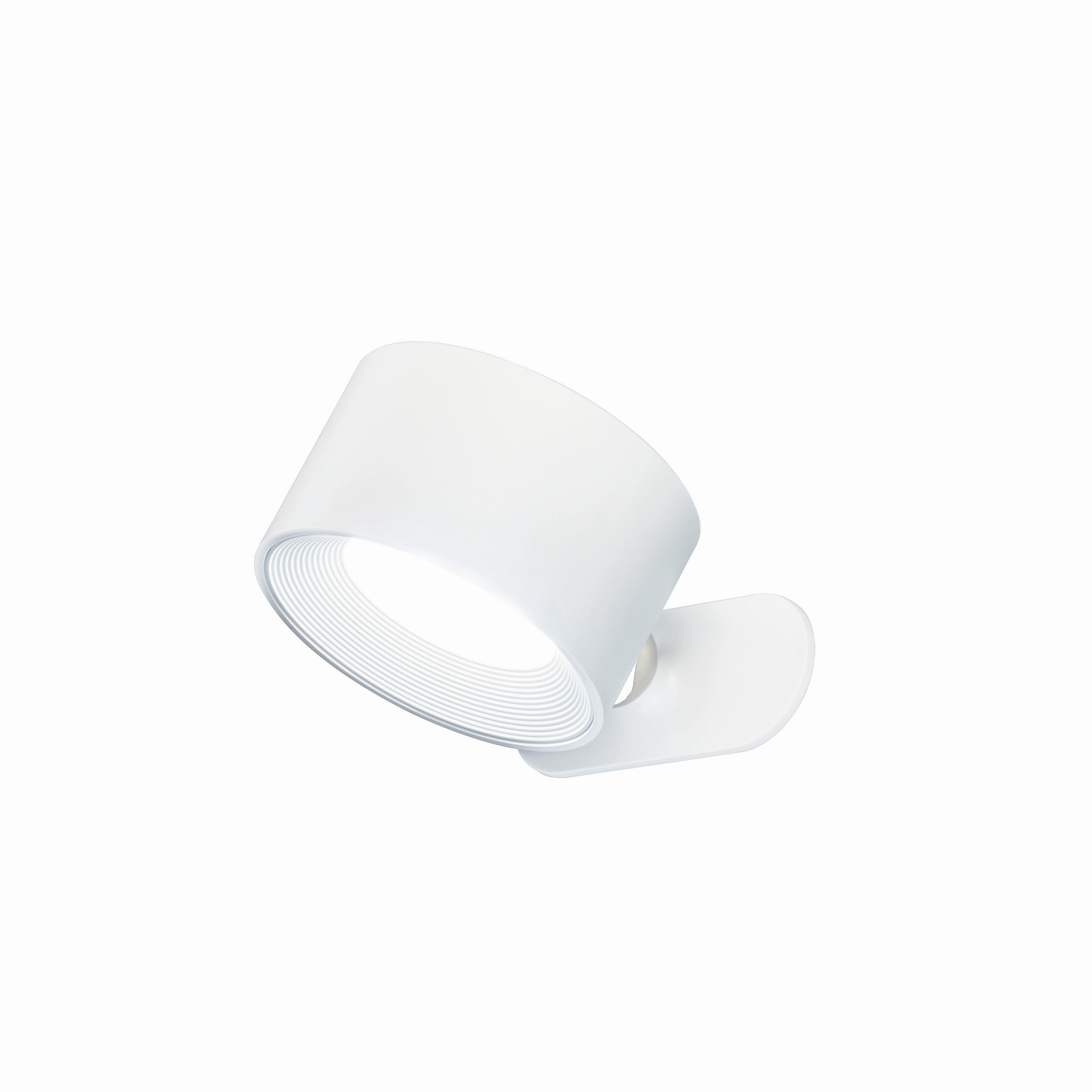 AKKU-WANDLEUCHTE - Weiß, KONVENTIONELL, Metall (4,5/8cm)