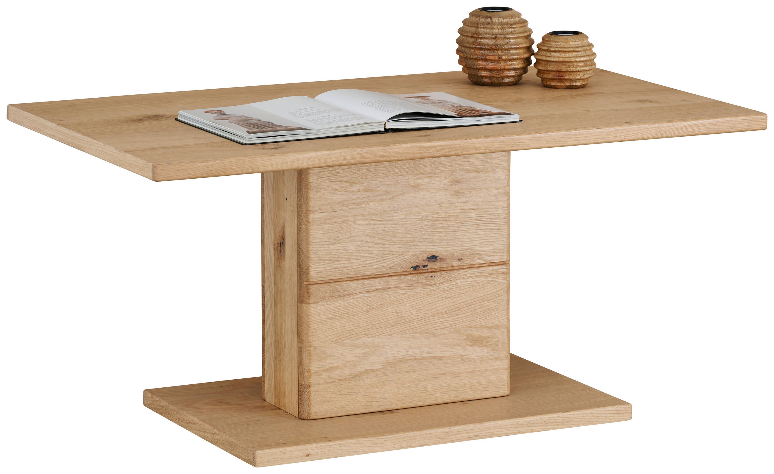 COUCHTISCH in Holz, Holzwerkstoff 95/55/45 cm  - Eichefarben, Natur, Holz/Holzwerkstoff (95/55/45cm) - Hom`in