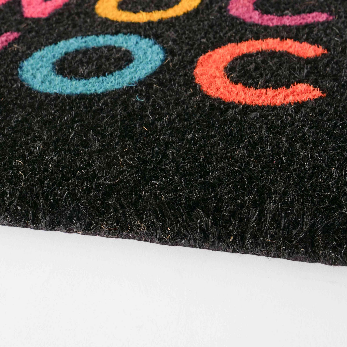 FUßMATTE   Blau, Gelb, Schwarz, Hellrosa  - Blau/Hellrosa, Basics, Kunststoff/Textil (60/40/1,5cm) - Boltze Home