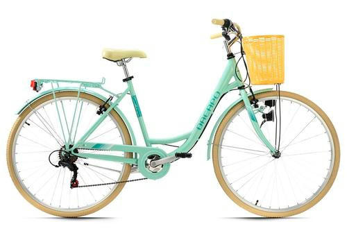 CITYBIKE 28 Zoll Damen  - Gelb/Mintgrün, Basics, Metall (180/70cm) - Atrigo
